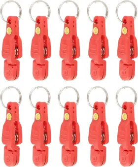 Yunnlezt 767540380305 10pcs Heavy Tension Downrigger Release Clips For Offshore Fishing Planer Red