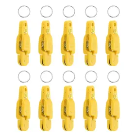 Yunnlezt 768358671197 10pcs Heavy Tension Downrigger Release Clips For Offshore Fishing Yellow