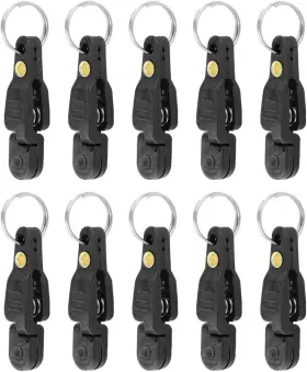 Yz-11 Yunnlezt 10pcs Heavy Tension Downrigger Release Clips For Offshore Fishing Black