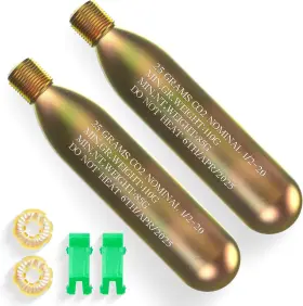 Yuziib-2 Yuziib 768834162232 Co2 Cartridge For Life Vest Rearming Cylinder 2pc Metal
