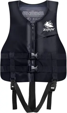 Ow101022 Zeraty Bk Ys-hy Swim Vest Water Sport Safety Youth/adult S 75-125 Lbs Black