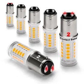 Zmcd332 Ziomitus Low Voltage Ba15d Led Bulbs 12v-24v 1142 1004 1076 1130 1176 1075 S8 Warm Whi
