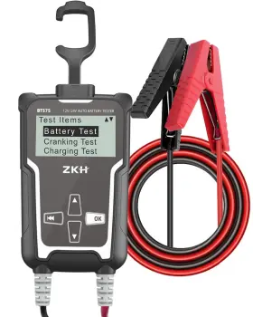 Hit-bt575 Zkh Car Battery Tester 12v 24v 100-2200 Cca Automotive Load W