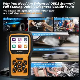 Zmoon 744759095077 Scanner Diagnostic Tool Car Code Reader Obdii/eobd Scan For Al #3