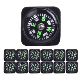 Al100-20pt Zoloajay 15pcs Slip-on Wrist Compass Hard Shell Liquid Filled Mini Small 23mm Black