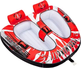 Tube-2p Zoombros Towable Tubes For Boating 2 Person Water 2-person Red