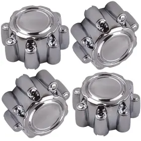 Ssf232 Zxfloov 4-pack Chrome 8 Lug Wheel Center Hub Caps For Ford F250/f350 And Excursion