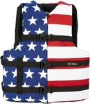 Red White Blue Flag Life Jacket Vest Onyx General Purpose Coast Guard Approved. Fixed Price $34.99.
