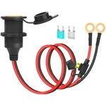 Dongge 12V/24V Fixed Thread Cigarette Lighter Socket Extension Cable. Fixed Price $17.10.