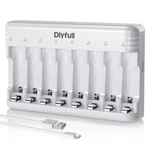 Dlypow 8 Bay Battery Charger Aaa, Usb-c Fast Charging With Smart White. Fixed Price $15.90.