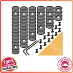 6 Pack Lock Picatinny Rail Plastic 3/5/7/9/11/13 Slot Set M-lok. Fixed Price $12.28.
