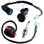3 Function Left Starter SWITCH+4 Wires Ignition Key With Cap Assembly .... Fixed Price $23.04.