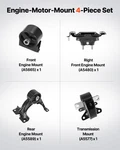 Engine Motor Mount And Transmission Kit Replacement, Secure Support. Fixed Price $66.64.