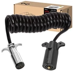 Cxtm 7 Pin To 6 Trailer Adapter, Coiled Cord Stretches Feet. Fixed Price $52.99.