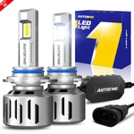 Autoone 9012 HIR2 Led Headlight Bulbs 80000LM High Low Beam 6000K White Canbus. Fixed Price $39.89.