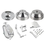 Complete Power Steering & Long Water Pump Pulley Bracket Kit For Sbc Chevy 305. Fixed Price $199.99.