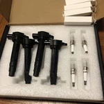 Eccpp UF589 4 Ignition Coils With Iridium Spark Plugs For Mitsubishi Outlander. Fixed Price $38.00.