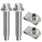 Kpalag 2PCS Fuel Tank Strap Bolts And Nuts One Size, Silver. Fixed Price $14.90.
