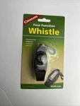 Four Function Whistle, Coghlans, Thermometer, Compass, Magnifier,. Fixed Price $12.13.