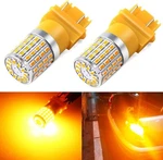 2 Pack 3157 Led Bulb Amber Yellow Super Bright 3156 3056 3457 4057 4157 Tur.... Fixed Price $14.99.