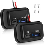 2PCS 12V/24V Rv Outlet 48W, Dual Type-c (usb C) PD3.0+QC3.0. Fixed Price $21.04.