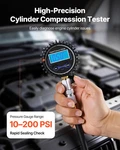 Engine Cylinder Compression Tester Kit, Pressure Gauge Range Of 10-200 Psi,. Fixed Price $55.51.
