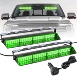 Elechoi Green 2 1 Emergency Dash Strobe Light Bar, Front/rear 48LEDS Interior. Fixed Price $59.16.