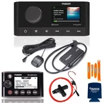 Fusion MS-RA210 Marine System With MS-NRX300 Wired Remote, Siriusxm Tuner. Fixed Price $699.99.