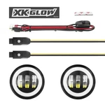 Glow XK042010 Jl 4IN Black Rgb Led Fits For Jeep Wrangler. Fixed Price $241.99.