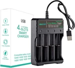 18650 Battery Charger 4-BAY 5V/2A For Rechargeable Batteries 3.7V Li-ion Tr Imr. Fixed Price $15.45.
