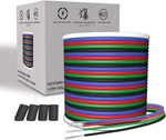 Rgb Electrical Wire, 66FT 4 Pin 22 Gauge Led Extension Cable, Awg 20M Fo. Fixed Price $19.96.