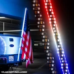Truck Flag Spiral Pole 6' +hitch Mount- Bluetooth,waterproof,functions,led Light. Fixed Price $239.99.