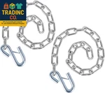5/16" X 27" Grade 30 Steel Boat Trailer Safety Chain With Spring Clip Hooks 7000. Fixed Price $40.99.