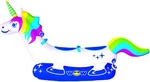 New Wow Unicorn 1 2 Person Inflatable Towable Tube For Boating. Fixed Price $219.99.