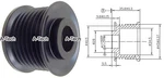 Alternator Overdrive 45MM 7 Groove Pulley Fits Nippondenso And Others. Fixed Price $20.00.