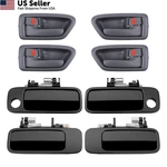Gledewen Exterior & Interior Door Handle Set, Gray, Compatible 8PCS,. Fixed Price $54.51.