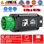 Ancel HD120 Heavy Duty Truck OBD2 Scanner Bluetooth All System Dpf Reset Tool. Fixed Price $159.99.