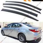 For 2013-18 Lexus ES300 ES350H Vip Clip-on Smoke Tinted Window Visor Chrome Trim. Fixed Price $39.99.