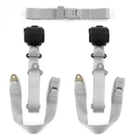 Jeep Gladiator 1962 - 1988 Standard 3PT Gray/grey Retractable Bench Seat Belt Ki. Fixed Price $319.50.