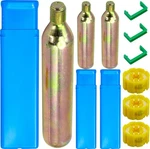 3-PACK 24/33 Grams 1/2 Thread Co Inflator Cartridges Emergency Adult, Golden. Fixed Price $53.78.