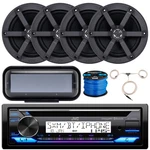 Jvc KDT92MBS 1-DIN Cd Aux Receiver, 4X 6.5" 100W Speakers, Cover, Wire + Antenna. Fixed Price $417.00.