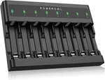 Powerowl Aaa Battery Charger 8 Bay, Independent Slot, Usb Fast Black. Fixed Price $24.29.