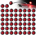 50 Pcs 3/4 Inch Mini Round Red Lens & Button Led Side Marker Lights W.... Fixed Price $99.98.