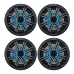 Kicker 6.5" 195 Watt Marine Multicolor Led Speakers (qty 4) W/charcoal Grilles. Fixed Price $277.49.