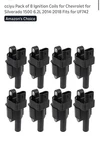 Cciyu Pack Of Ignition Coils For Chevrolet Silverado 1500 6.2L 2014-2018. Fixed Price $55.00.