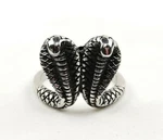 Stainless Steel Double Cobra Ring - Free Gift Packaging. Fixed Price $13.30.