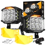 Auxbeam 5" 168W Side Shooter Led Work Light Bar Cube Pods Drl Fog Driving Lamps. Fixed Price $169.99.