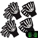 Whaline Pairs White Skeleton Gloves, Halloween 6.3LX4.7W 8.7LX4.7W, Black. Fixed Price $22.96.