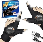 Led Flashlight Gloves With Waterproof Lights Finger Rechargeable ( 1 Pair). Fixed Price $12.99.