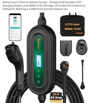 Romaa Level Electric Vehicle Charger - 32 Amp Evse Portable J1772 Charging.... Fixed Price $125.00.